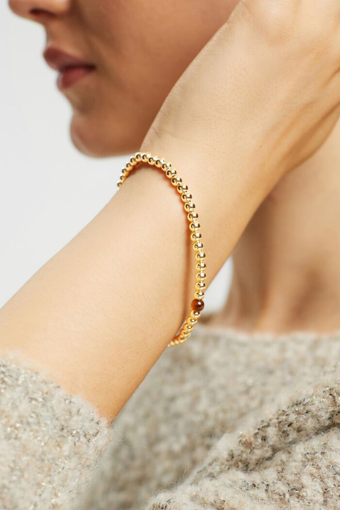 Bracelet stretch serti d’une gemme, GOLD, detail image number 2