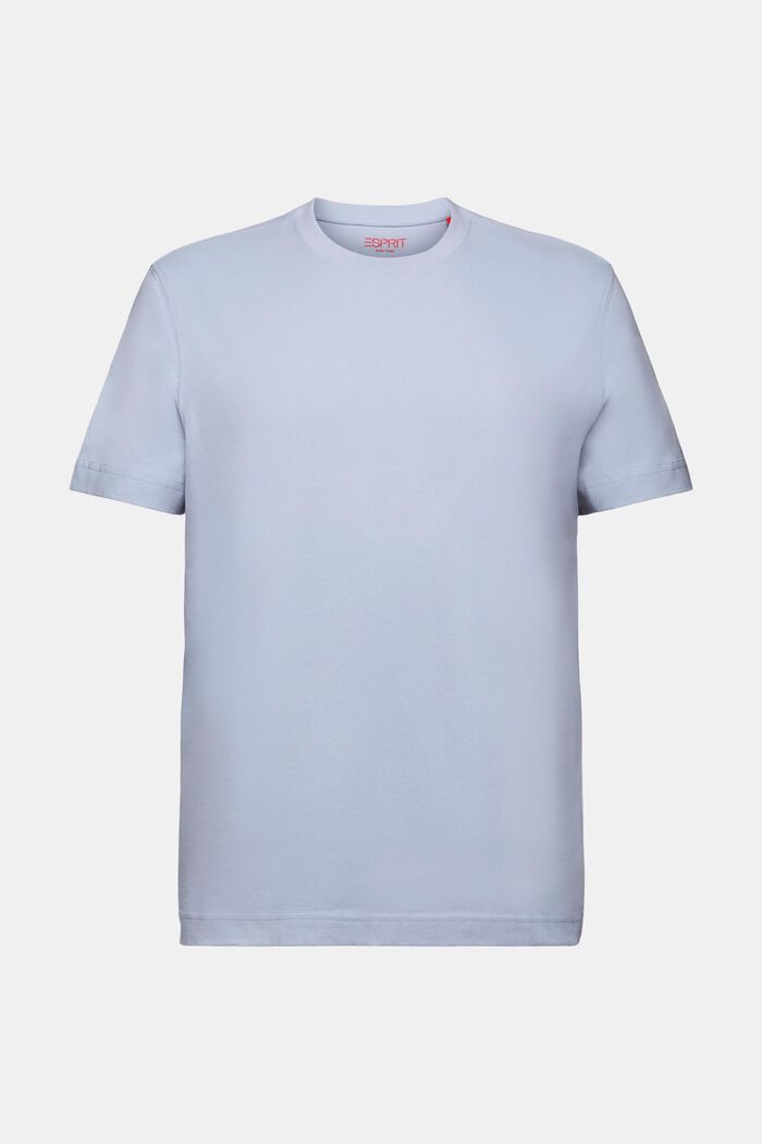 T-shirt à encolure ronde en jersey de coton, LIGHT BLUE LAVENDER, detail image number 6