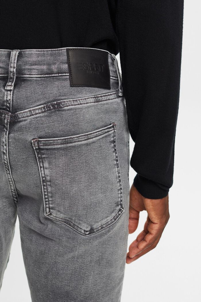 Jean Skinny à taille mi-haute, GREY LIGHT WASHED, detail image number 4
