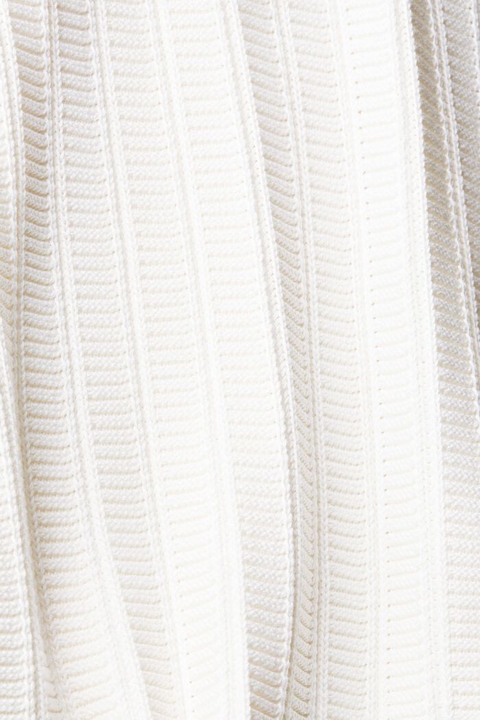 Pull-over en maille structurée, OFF WHITE, detail image number 5