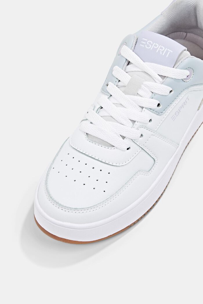Sneakers à plateau et note de couleur, WHITE, detail image number 3