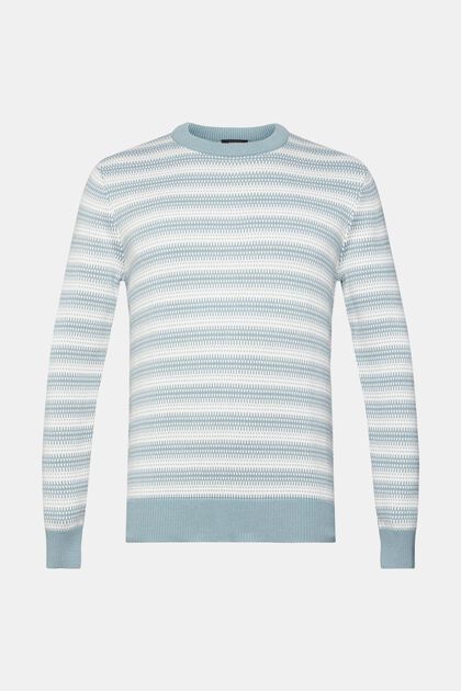Pull-over rayé, GREY BLUE, overview