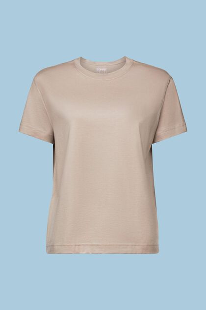 T-shirt à encolure ronde en coton Pima