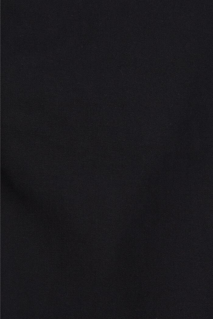 Chino stretch, coton biologique, BLACK, detail image number 7