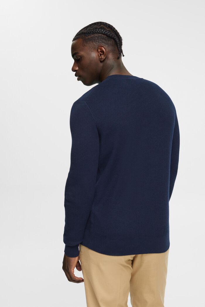 Pull-over rayé, NAVY, detail image number 3