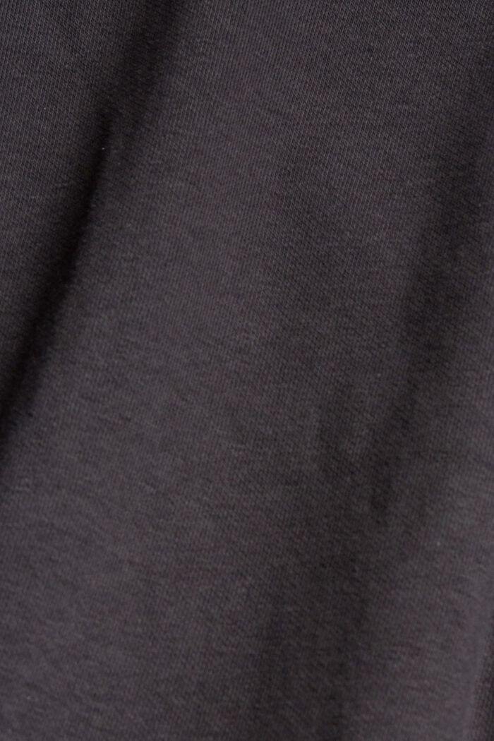 Veste molletonnée en coton biologique, DARK GREY, detail image number 4