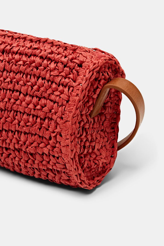 Sac bandoulière en crochet, ORANGE RED, detail image number 1
