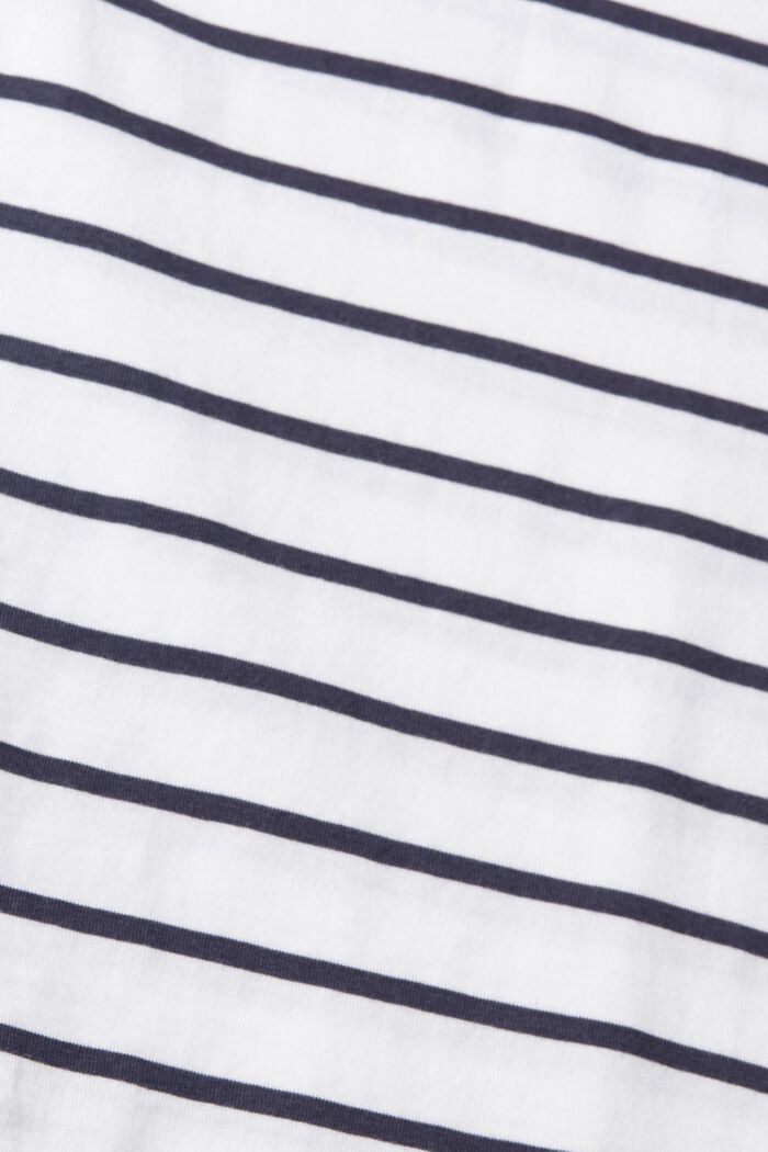 À teneur en TENCEL™ : t-shirt à motif à rayures,  NEW WHITE, detail image number 4
