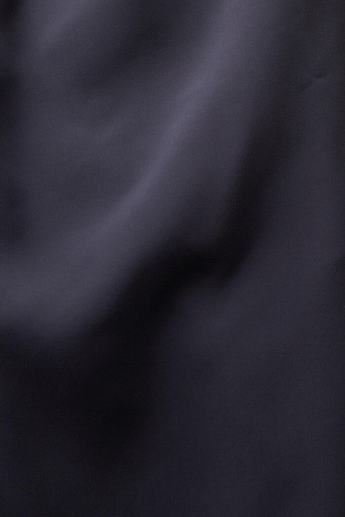 Mini-robe double épaisseur en crêpe de Chine, BLACK, detail image number 5