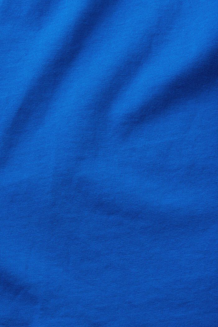 T-shirt à encolure ronde en coton, BLUE, detail image number 5