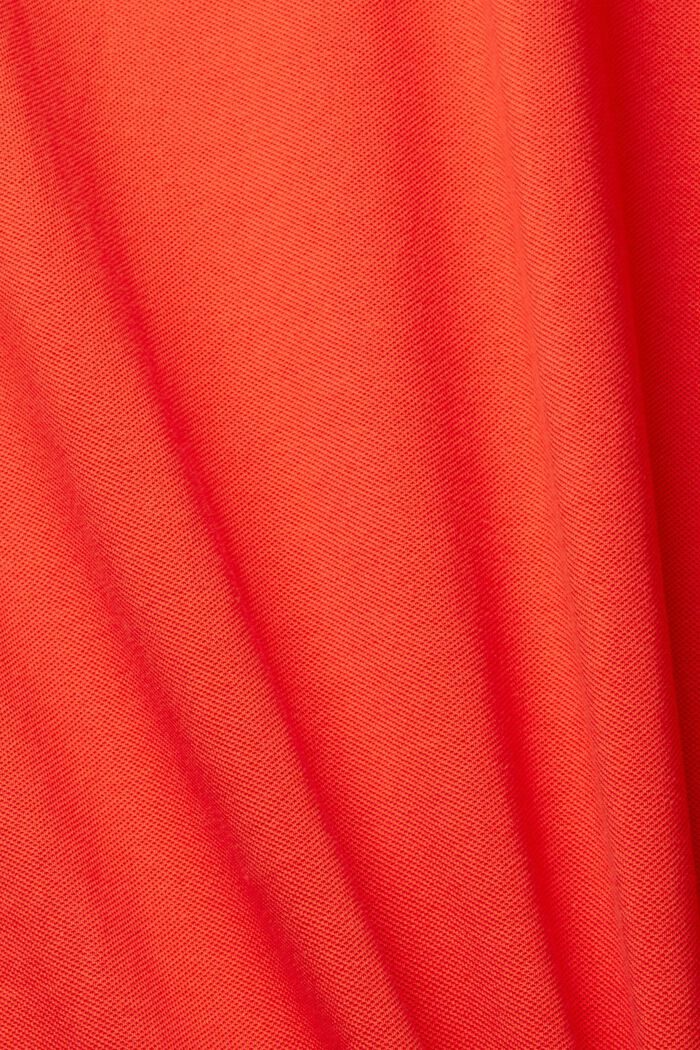 Polo en piqué de coton, RED, detail image number 1