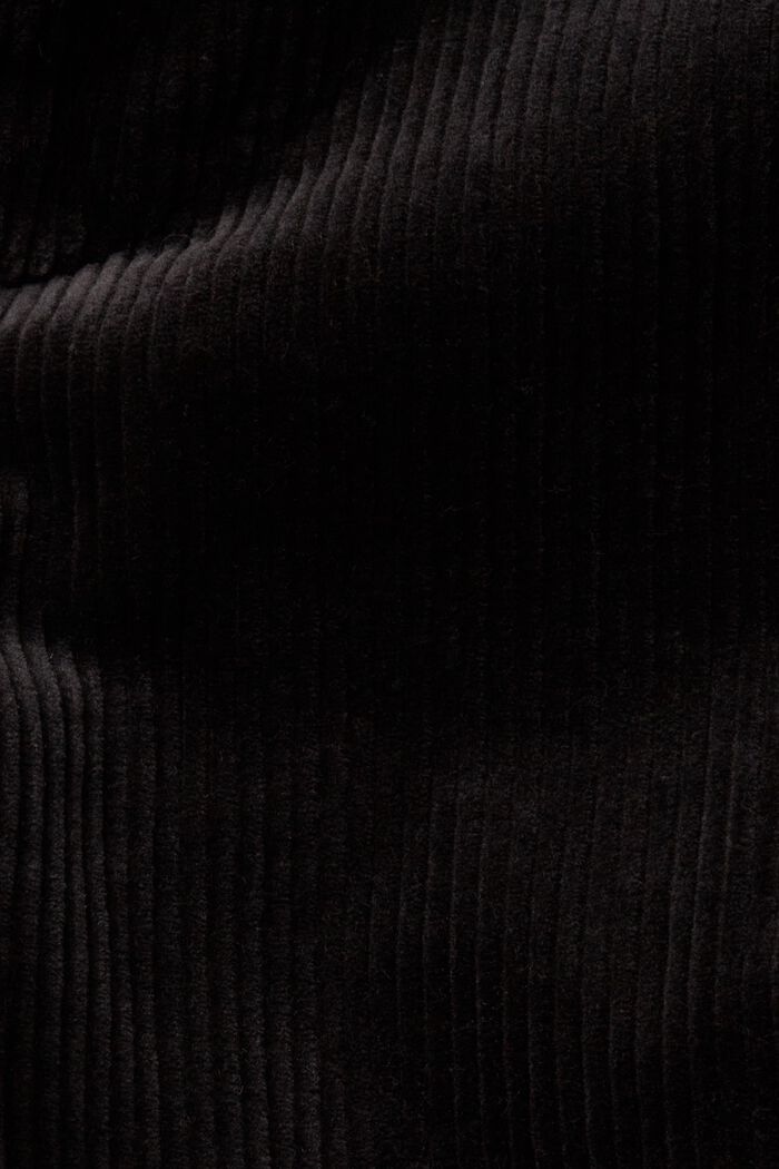Pantalon en velours côtelé à jambes larges, BLACK, detail image number 6