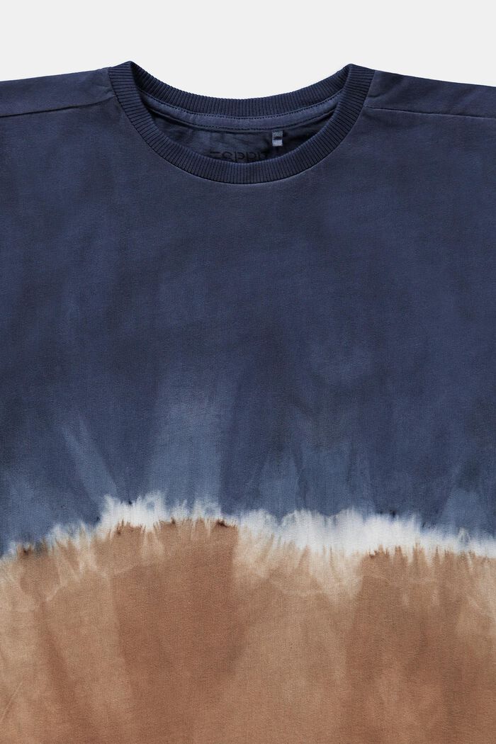 T-shirt d’aspect batik bicolore, GREY BLUE, detail image number 2