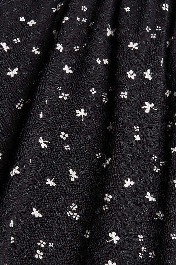 Robe à motif mille-fleurs en LENZING™ ECOVERO™, BLACK, detail image number 4