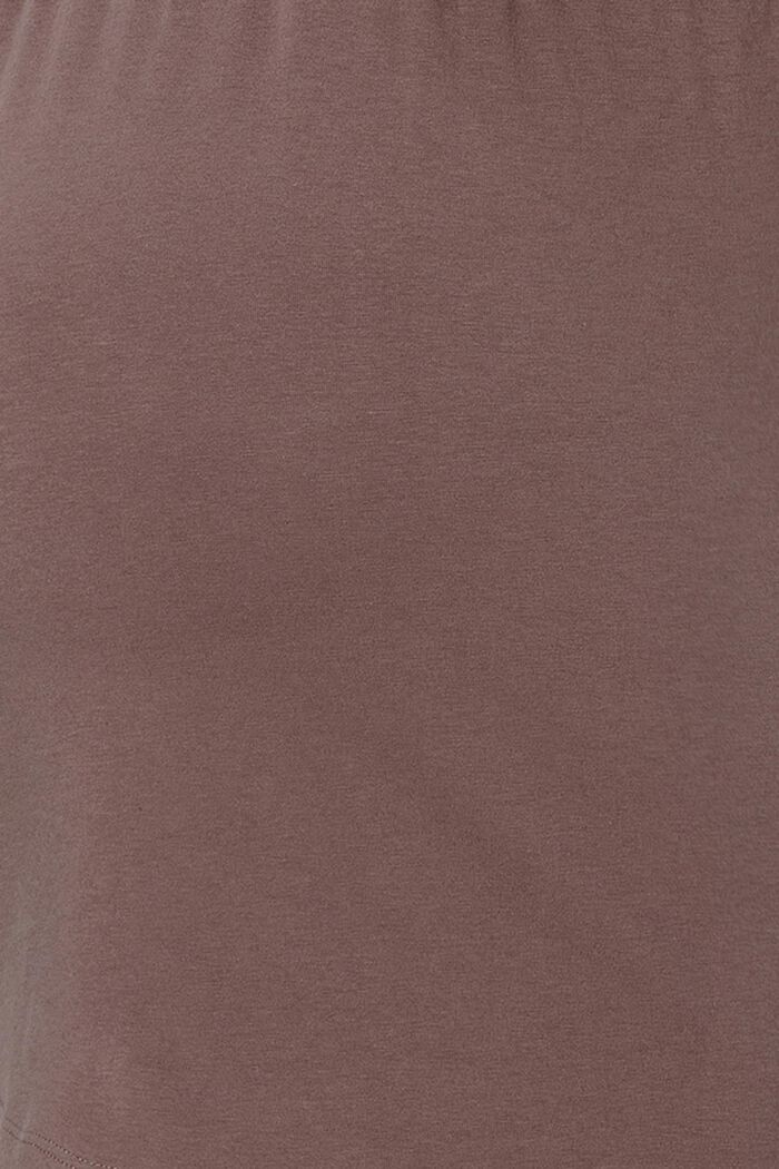 Haut de pyjama d’allaitement en jersey, coton biologique, TAUPE, detail image number 3