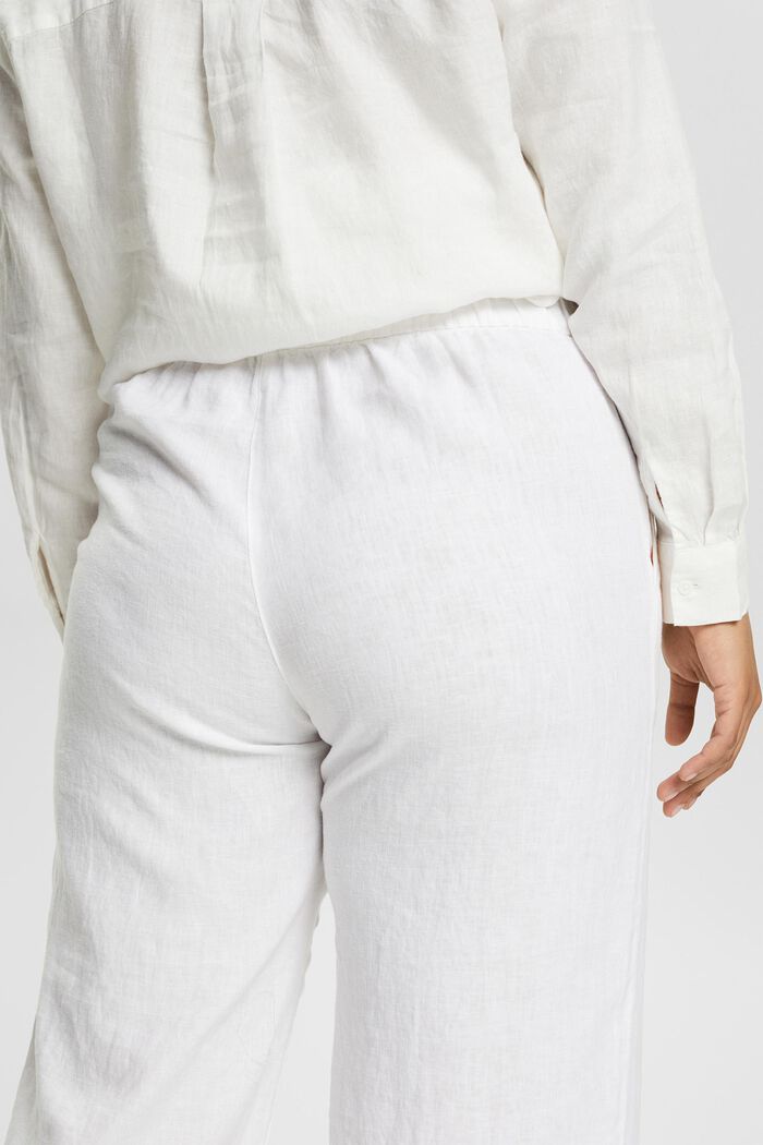 Jupe-culotte CURVY 100 % lin, WHITE, detail image number 2