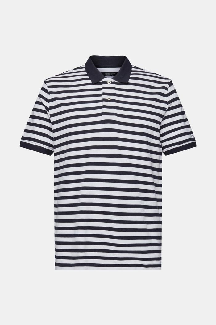 Polo rayé coupe Slim Fit, NAVY, detail image number 6