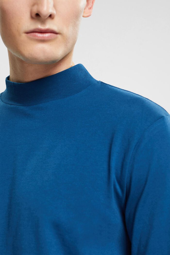 T-shirt à manches longues et col droit, PETROL BLUE, detail image number 2