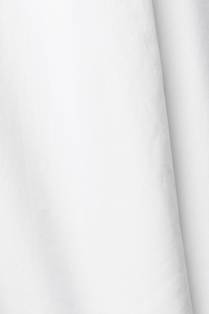 Chemisier oversize en coton blanc, WHITE, detail image number 6
