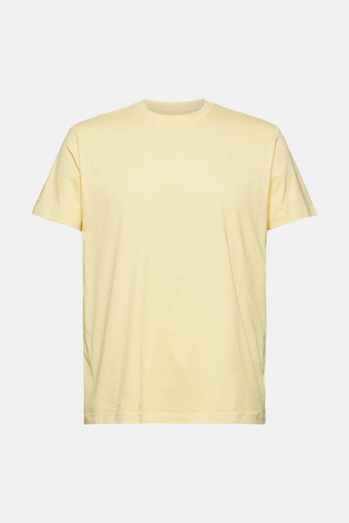 T-shirt en jersey, 100 % coton bio, LIGHT YELLOW, detail image number 0
