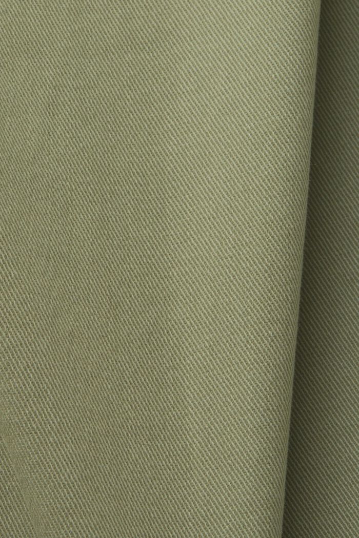 Pantalon corsaire en coton bio, PALE KHAKI, detail image number 4