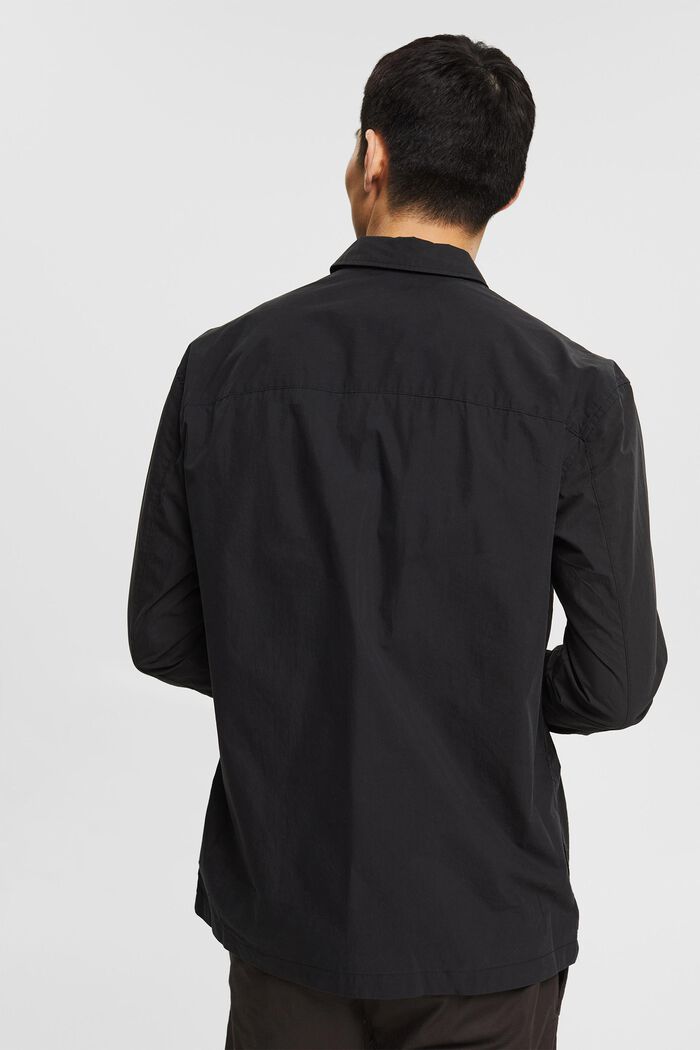 Légère veste chemise zippée, BLACK, detail image number 3