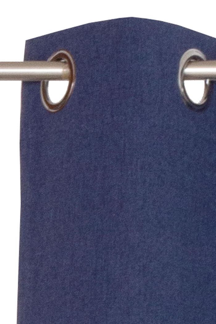 Rideau à œillets en tissu, NAVY, detail image number 1