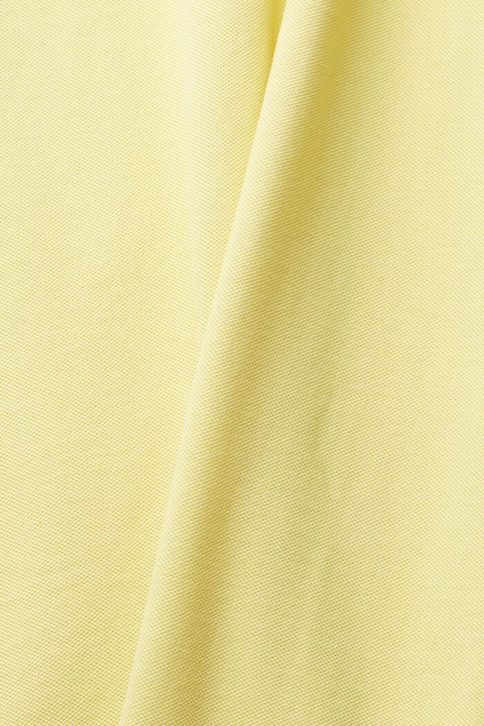 Polo en coton, YELLOW, detail image number 4