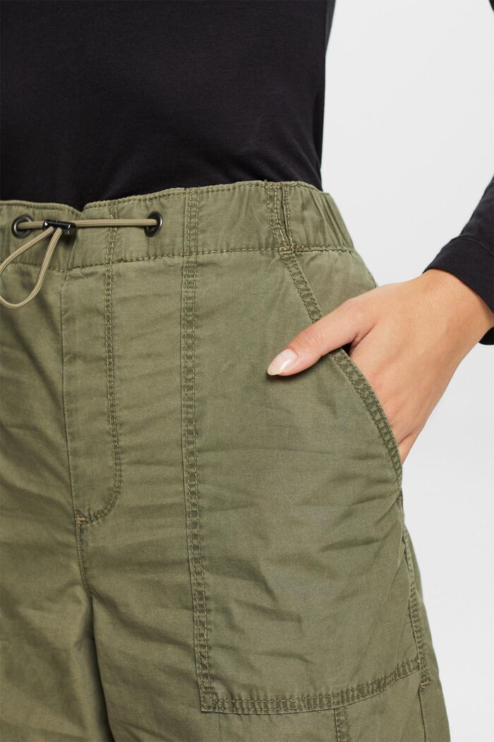 Pantalon cargo à enfiler, 100 % coton, KHAKI GREEN, detail image number 2