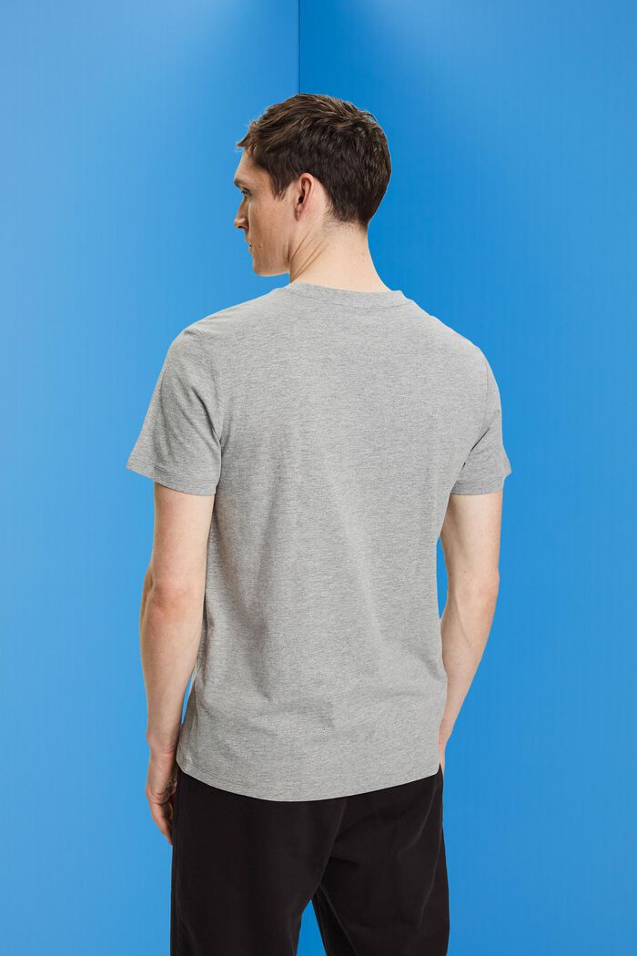 T-shirt à encolure ronde de coupe Slim Fit, MEDIUM GREY, detail image number 3