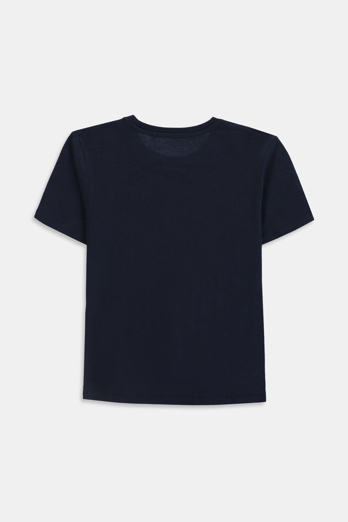 T-shirt à logo, 100 % coton, NAVY, detail image number 1