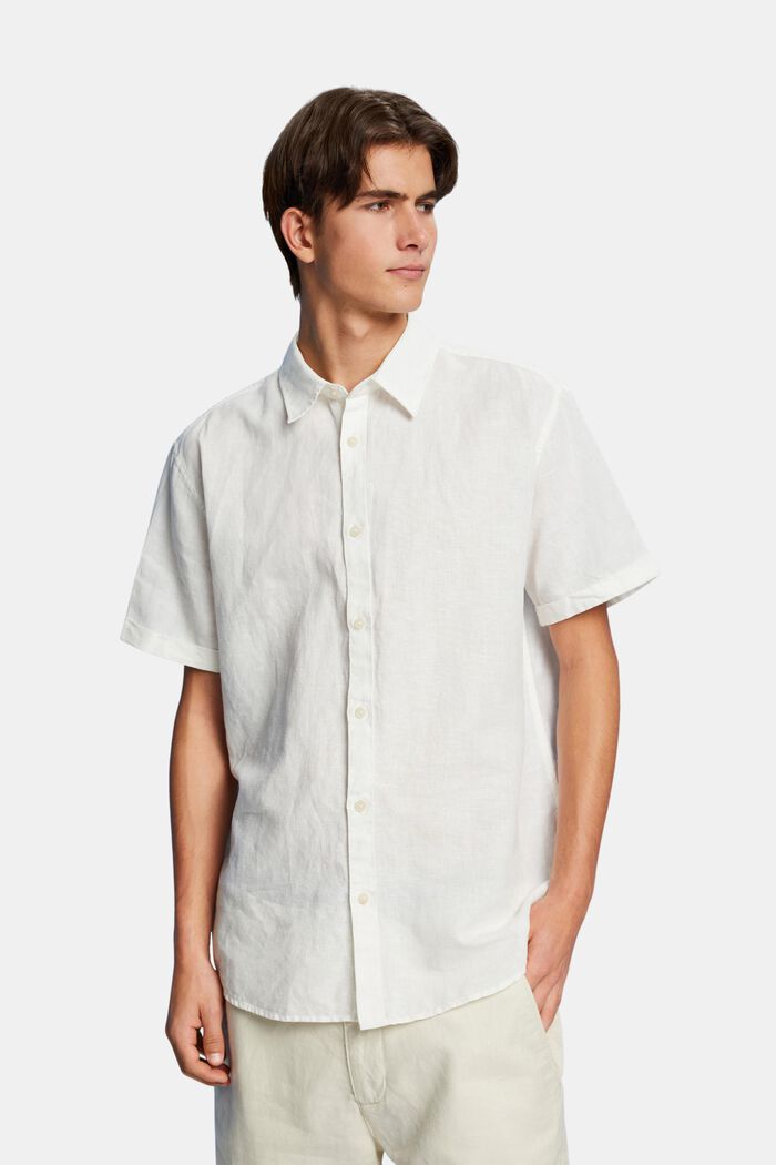 Shirts woven Regular Fit, OFF WHITE, detail image number 0