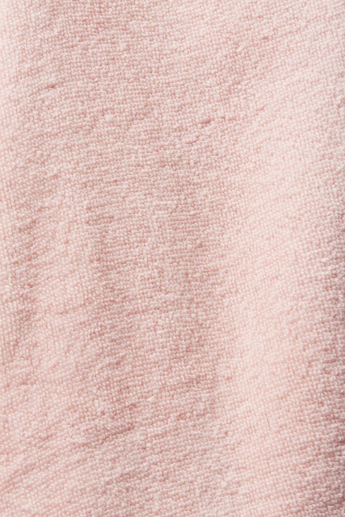 Peignoir en tissu éponge à doublure rayée, ROSE, detail image number 6