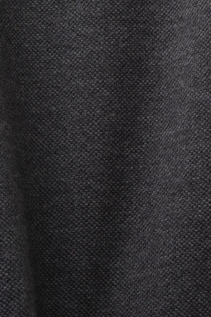 Pantalon à jambes larges en coton biologique mélangé, DARK GREY, detail image number 6