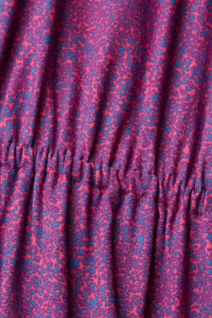Robe à manches longues et motif à fleurs, LENZING™ ECOVERO™, PINK FUCHSIA, detail image number 5