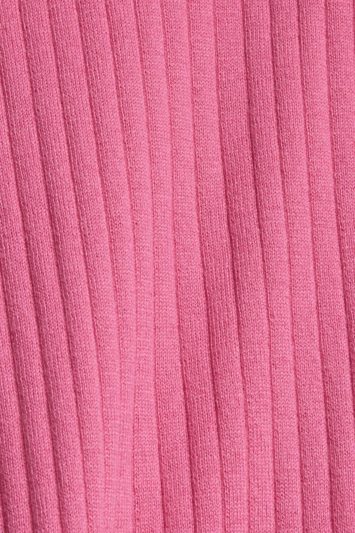 Cardigan en 100 % coton biologique, PINK, detail image number 4
