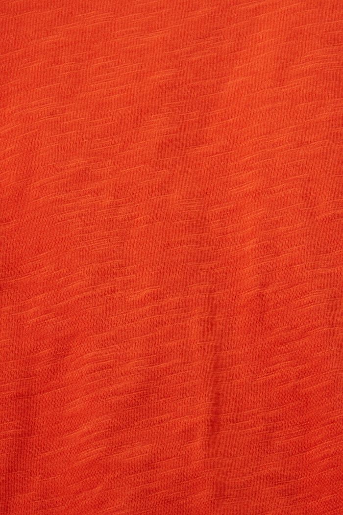Haut à manches longues, 100 % coton, BRIGHT ORANGE, detail image number 5