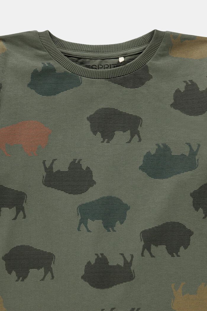 T-shirt à manches longues orné d’un motif imprimé, FOREST, detail image number 2