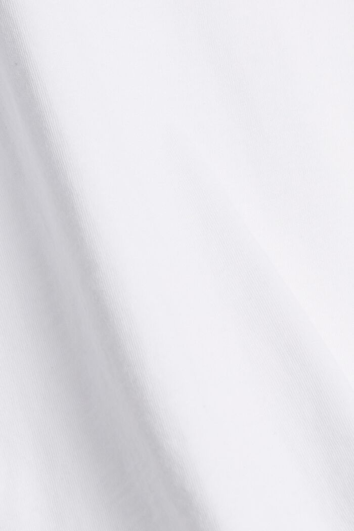 Débardeur brodé, coton biologique, WHITE, detail image number 4