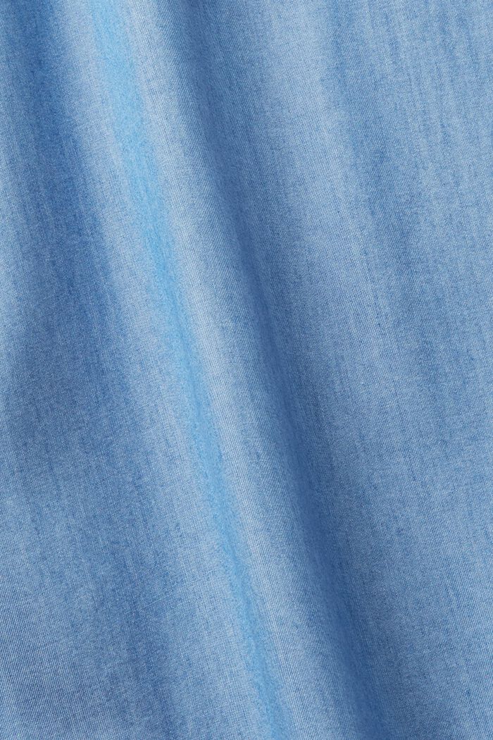 Robe longueur midi sans manches imitation denim, BLUE MEDIUM WASHED, detail image number 5