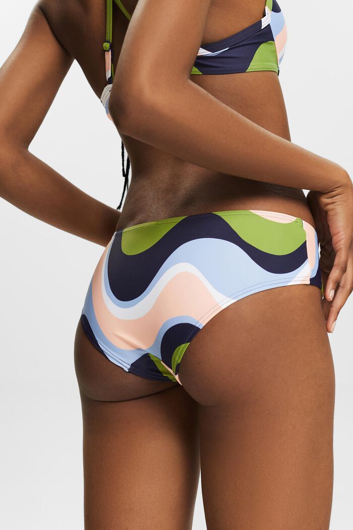 Bas de bikini taille basse à imprimé, NAVY COLORWAY, detail image number 2