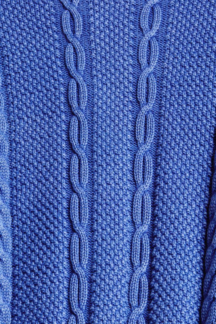 Cardigan à motif maille torsadée, BLUE LAVENDER, detail image number 4