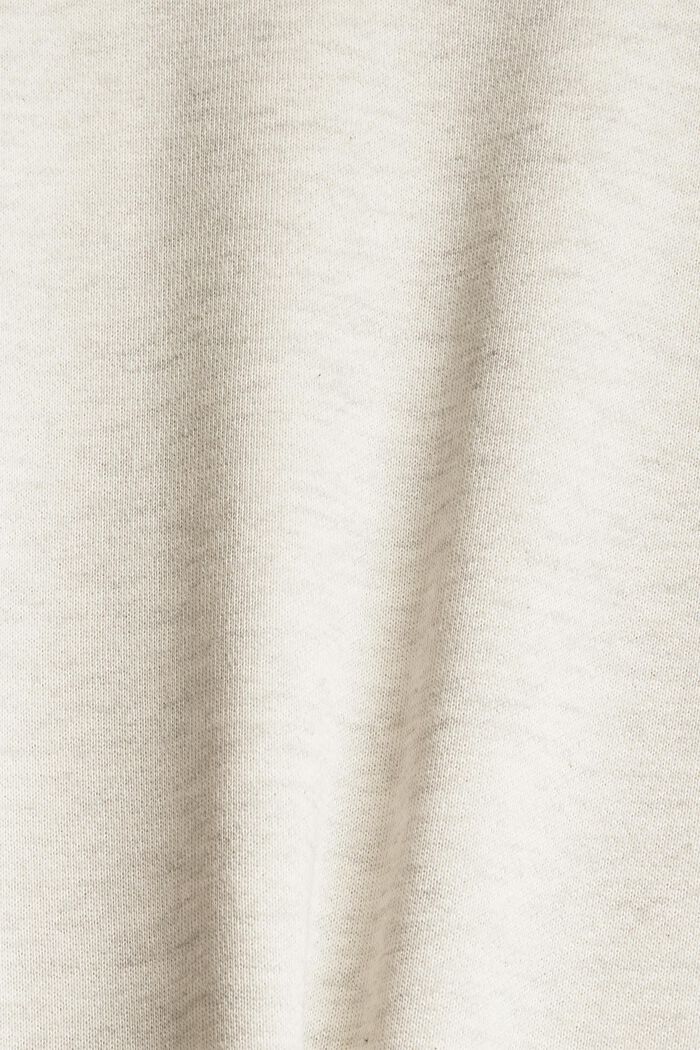Sweat-shirt en coton mélangé, PASTEL GREY, detail image number 4