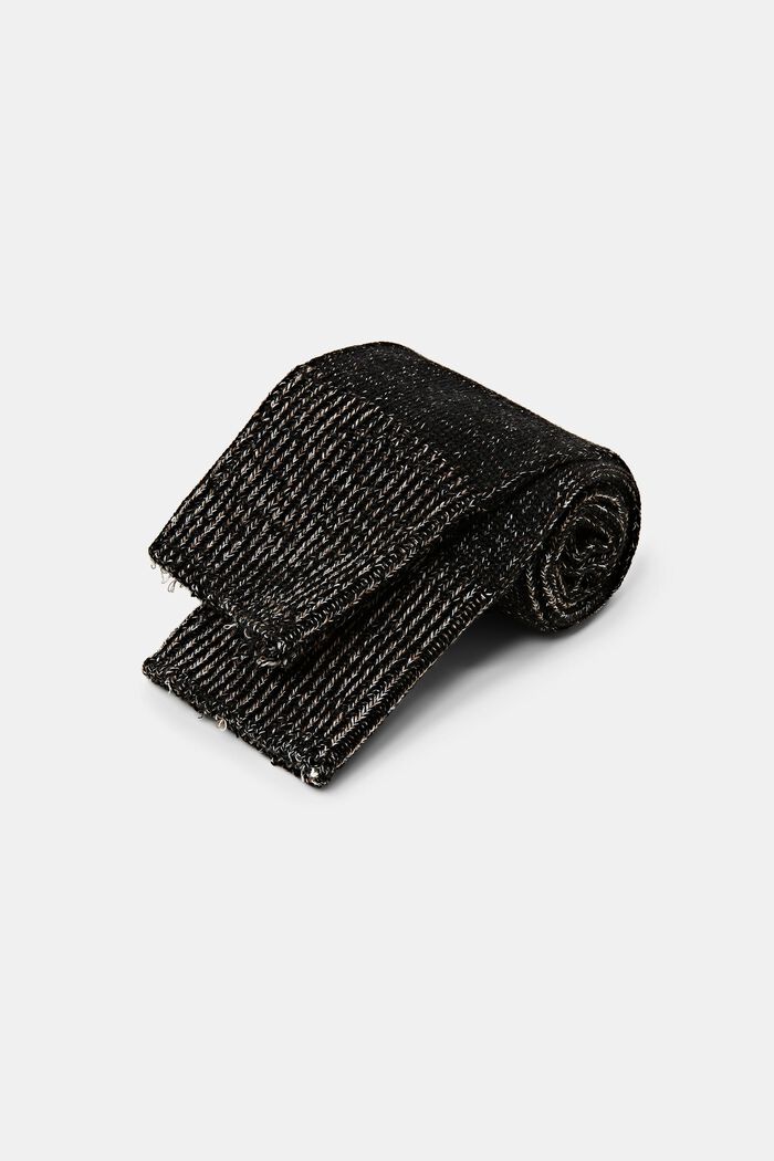 Chaussettes en maille chinées, BLACK, detail image number 2