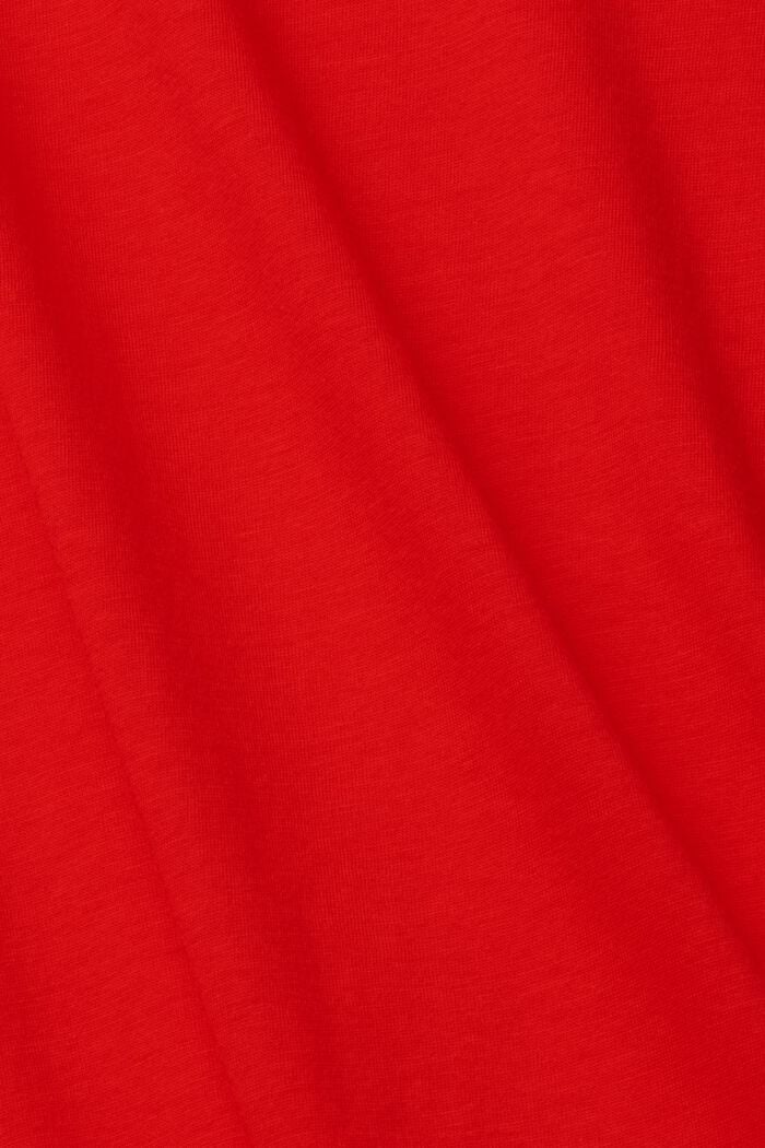 T-shirt à manches longues et col droit, RED, detail image number 1