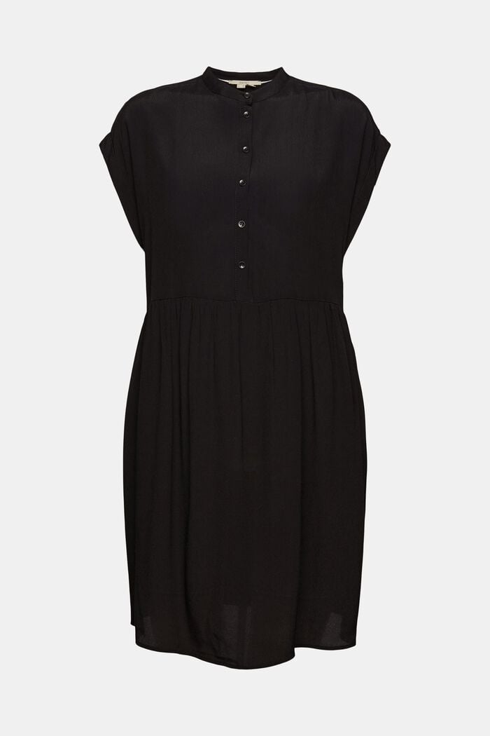 Mini-robe à patte de boutonnage, BLACK, detail image number 6