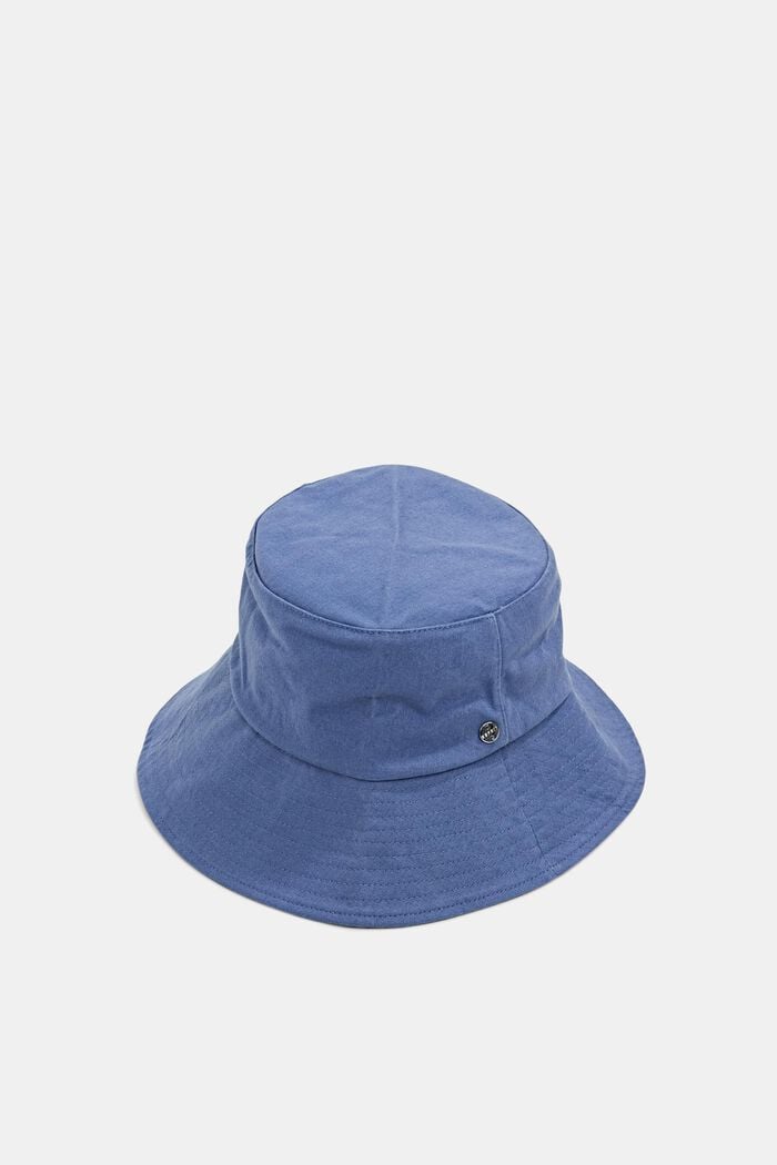 Chapeau cloche en pur coton, BLUE LAVENDER, overview
