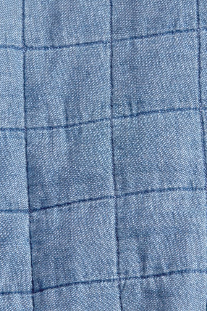 Blouson en jean rembourré en coton, BLUE MEDIUM WASHED, detail image number 4
