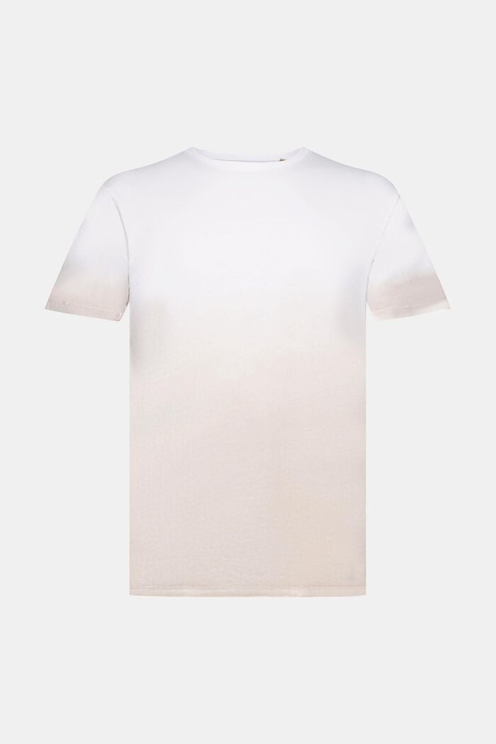 T-shirt bicolore à effet éclairci, WHITE, detail image number 5