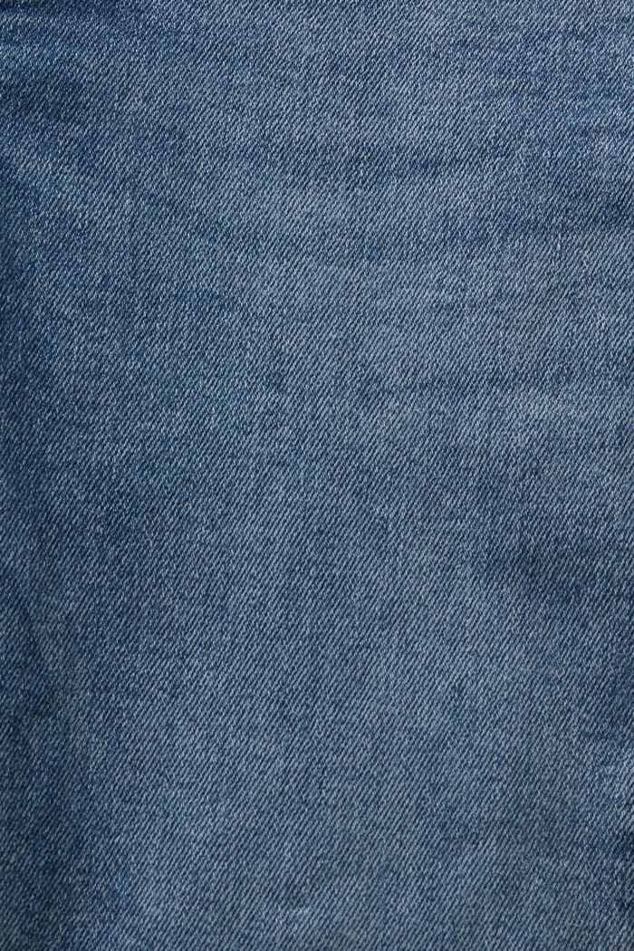 En matière recyclée : le jean stretch de coupe Skinny Fit taille mi-haute, BLUE LIGHT WASHED, detail image number 5